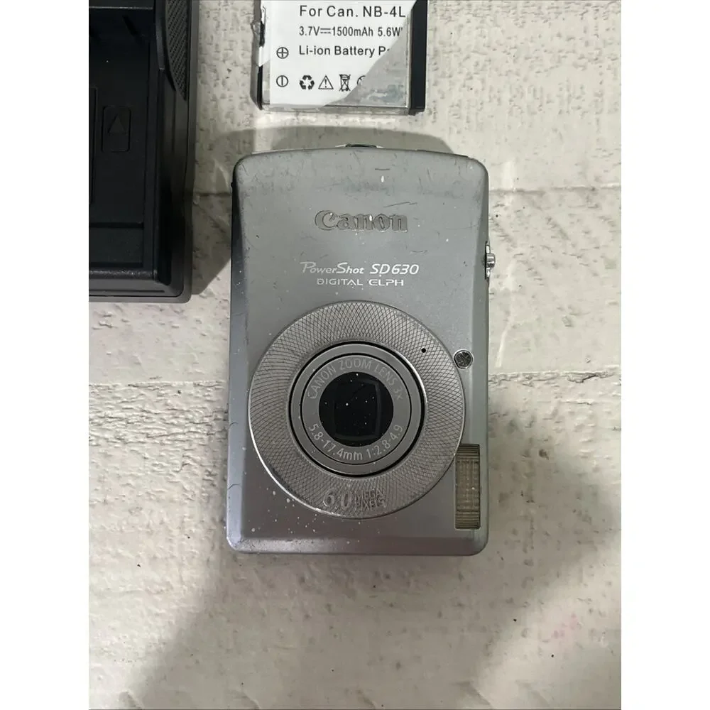 Canon PowerShot SD630 Digital ELPH Camera 6.0MP 3X Zoom Silver Lightweigh Tested